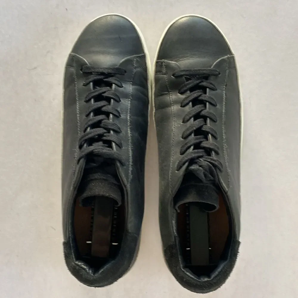 ALLSAINTS Women’s Black Leather Sneakers Size 39